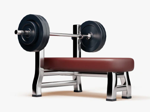 Bench Press 3D Model