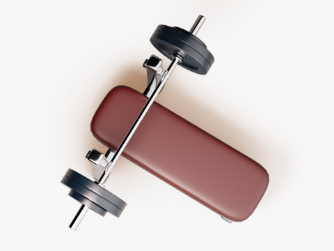 Bankdrukken 3D Model