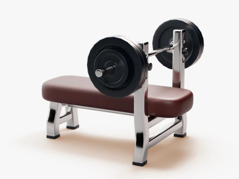 Bench Press 3D Model