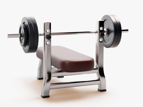 Bankdrukken 3D Model