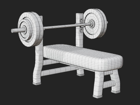 Bankdrukken 3D Model