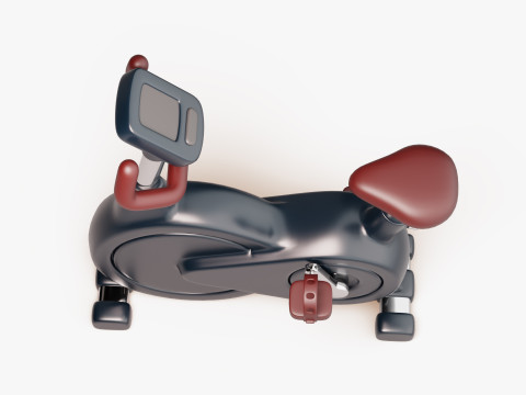 Bicicleta ergométrica Modelo 3D
