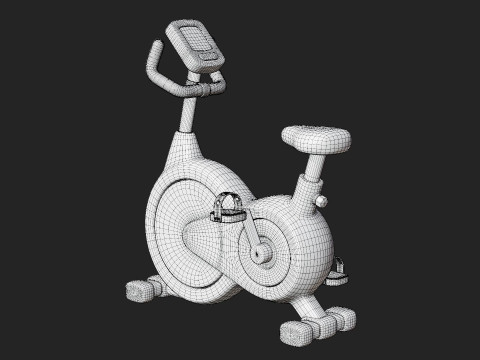 Bicicleta ergométrica Modelo 3D
