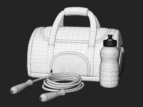 Spor Salonu Aksesuarları 3D Model