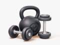 Gym Weights Set 3Dモデル