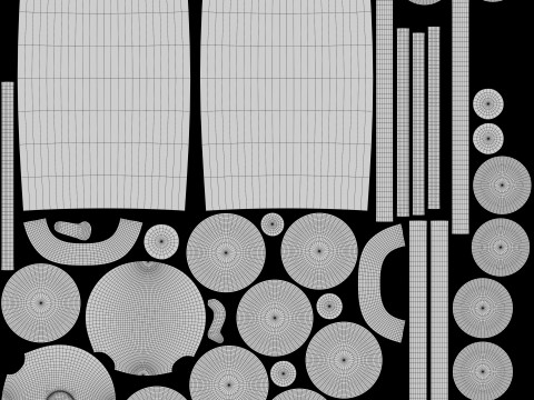 Zestaw ciężarków do ćwiczeń Model 3D