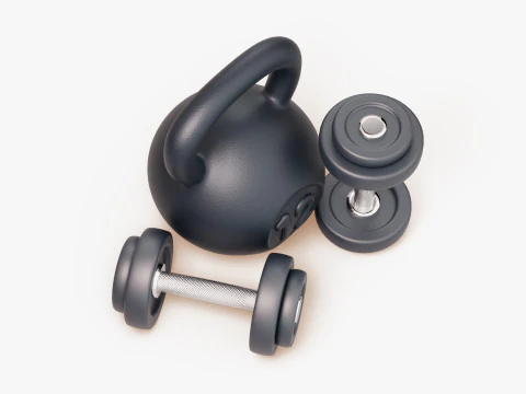 Gym Equipment Pack 3D Model
