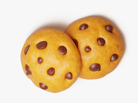 Çikolatalı Kurabiye 3D Model