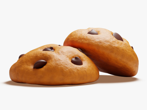 Çikolatalı Kurabiye 3D Model