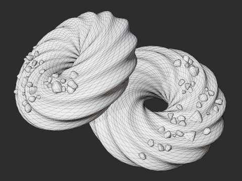 Шоколадне печиво Spritz 3D Модель