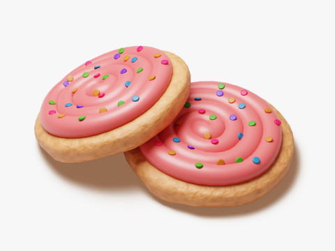 Замороженное сахарное печенье 3D Модель