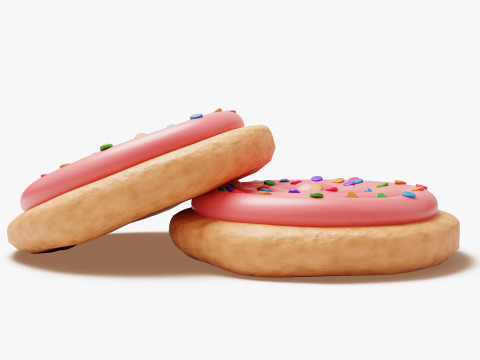 Berijpt suikerkoekje 3D Model