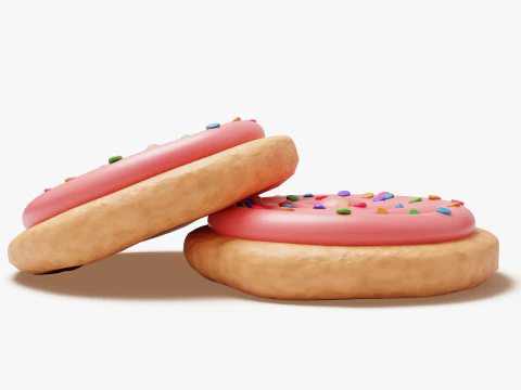 Frosted Sugar Cookie 3D Model