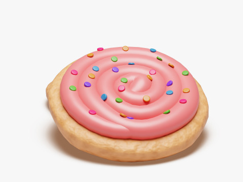 Berijpt suikerkoekje 3D Model