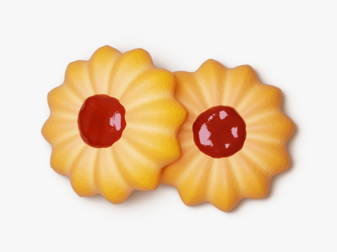 Biscuit à la confiture Modèle 3D