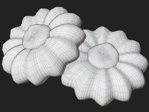 Jam Drop Cookie 3D Model