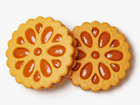 Roosterjamkoekje 3D Model