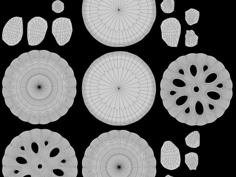 Lattice Jam Cookie 3D Model