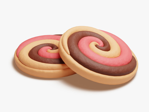 Biscotto Ricciolo Napoletano Modello 3D