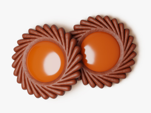 Spritz Reçel Kurabiyesi 3D Model