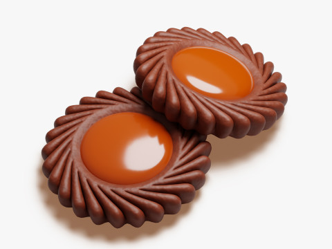 Spritz Reçel Kurabiyesi 3D Model