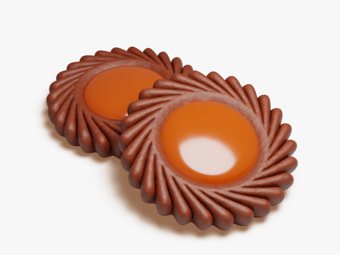 Spritz Reçel Kurabiyesi 3D Model