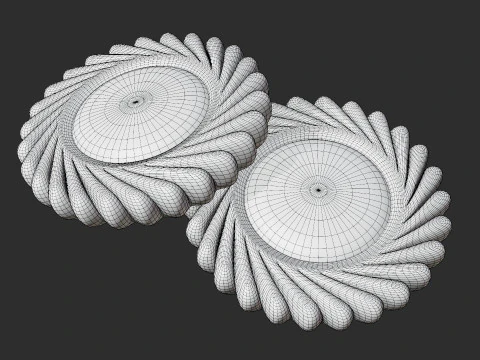 Semprotkan kue selai Model 3D