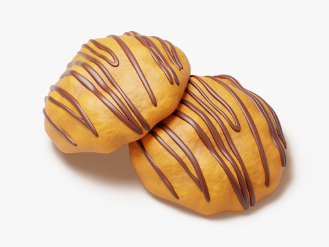 Zestaw różnych ciasteczek Model 3D