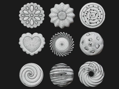 Paket Kue Aneka Model 3D