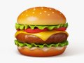 Classic Cheeseburger 3D Модель