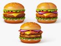 Burger Trio Pack 3D 모델