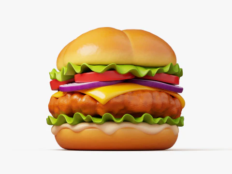 Burger Trio Pack 3D Model