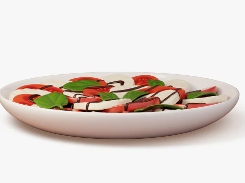 Salad Plates Set 3D Model
