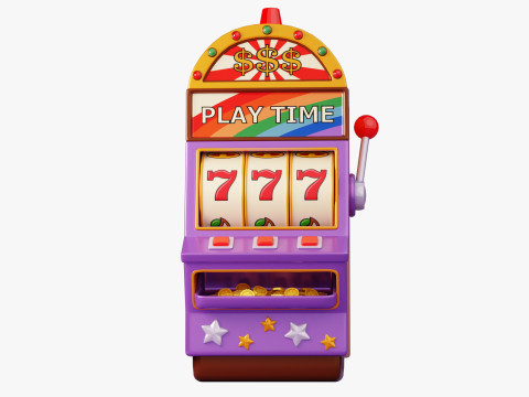 Classic Slot Machine 3D Model