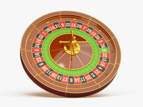 European Roulette Wheel 3D Model