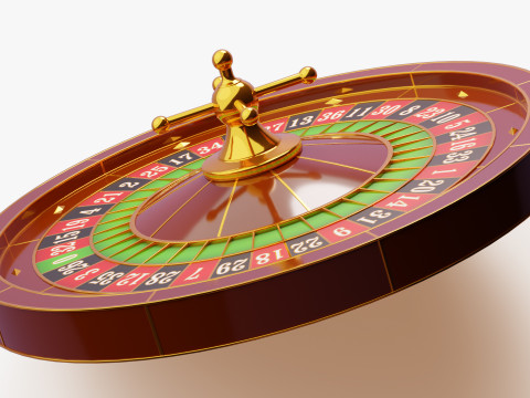 European Roulette Wheel 3D Model