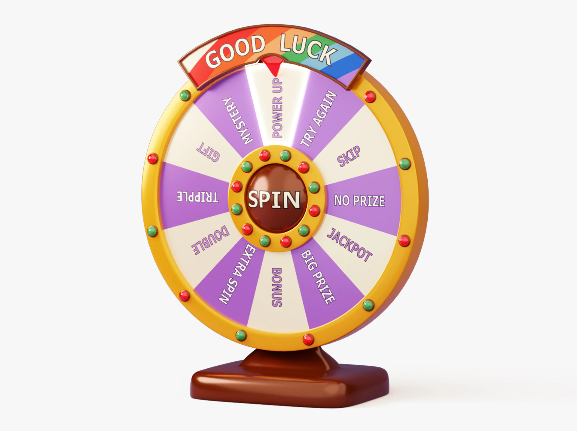 Wheel of Fortune 3D Model .c4d .max .obj .3ds .fbx .stl .blend 