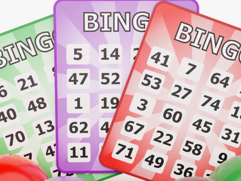 Bingo Card Game 3D Model