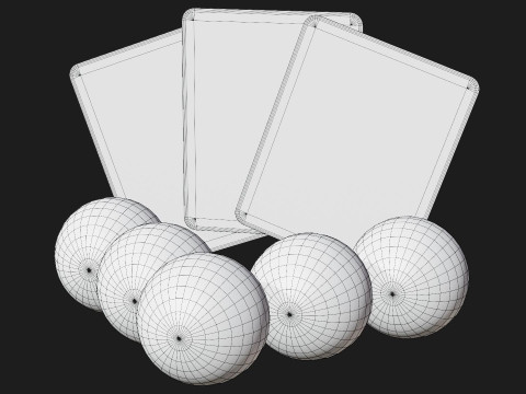 ビンゴカードゲーム 3Dモデル