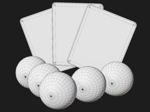 Bingo Card Game 3D Model