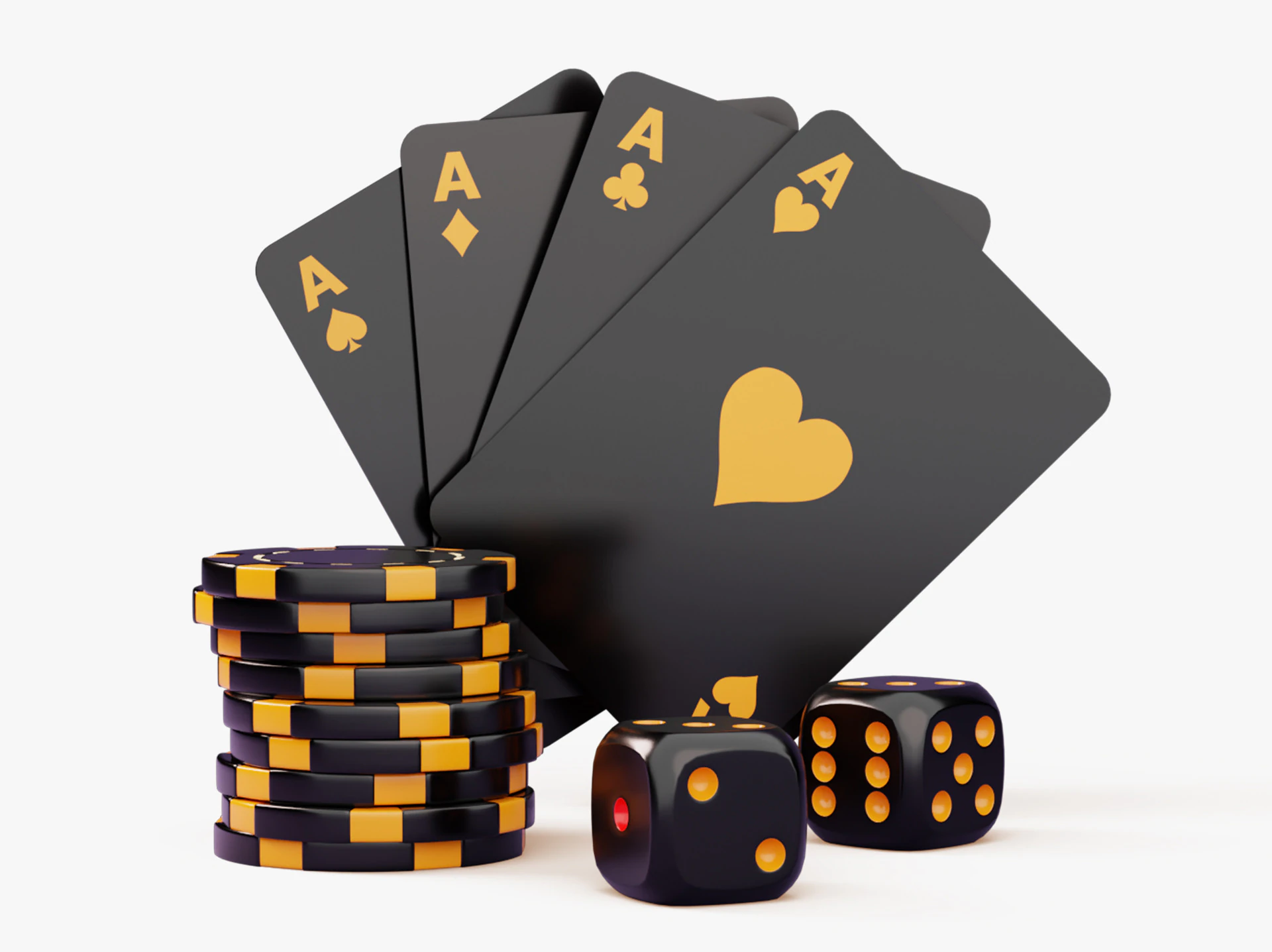 Poker Card Game Set 3D Model .c4d .max .obj .3ds .fbx .stl .blend 