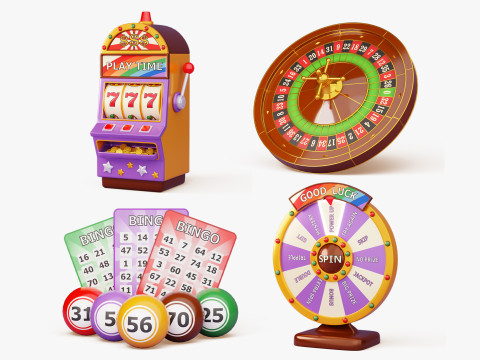 Gambling Games Pack 3D Model