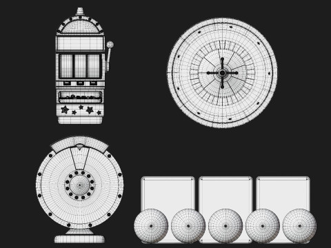 Gambling Games Pack 3D Model