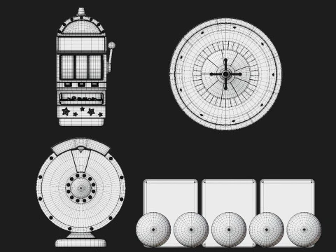 ギャンブル ゲーム パック 3Dモデル