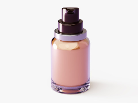 Makeup Foundation Bottle 3D Model