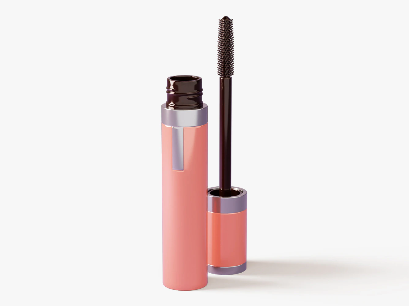 Mascara Tube with Brush 3D Model .c4d .max .obj .3ds .fbx .stl .blend 