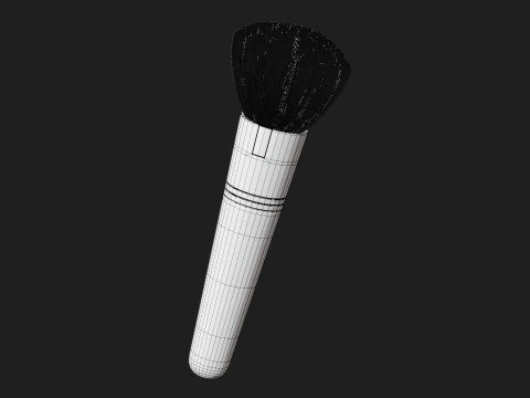 Powder Brush 3D Model