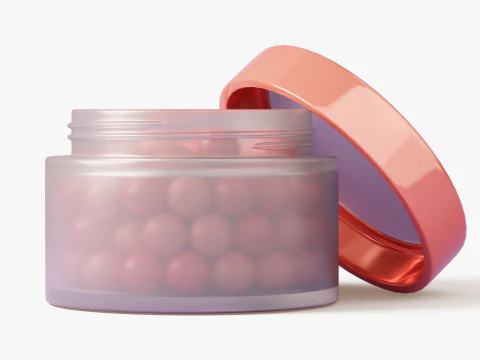 Blush Pearls Jar 3D Model