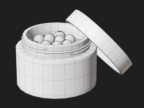 Blozen parels pot 3D Model