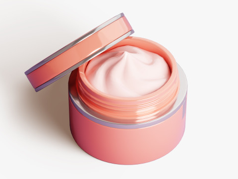 Face Cream Jar 3D Model